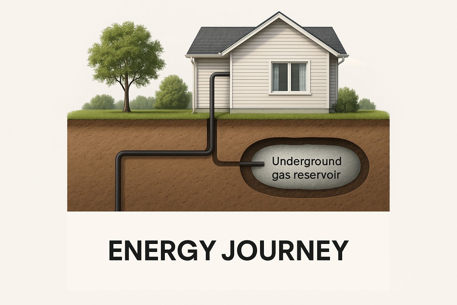 Infographic about natural gas delivered