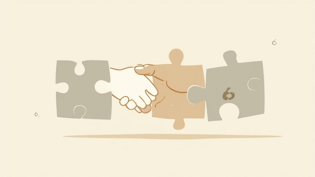 A diverse team collaborating in a modern office, showing cultural integration.