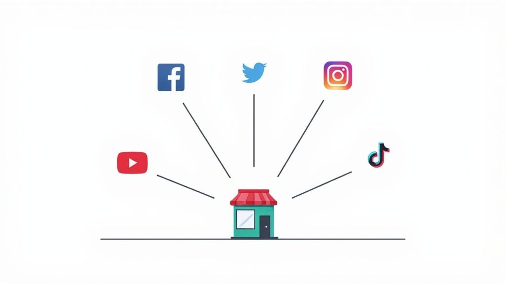 Infographic showing key data about Social Media Marketing