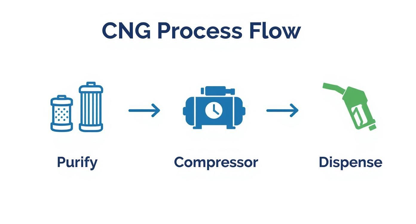 Infographic about cng fueling stations
