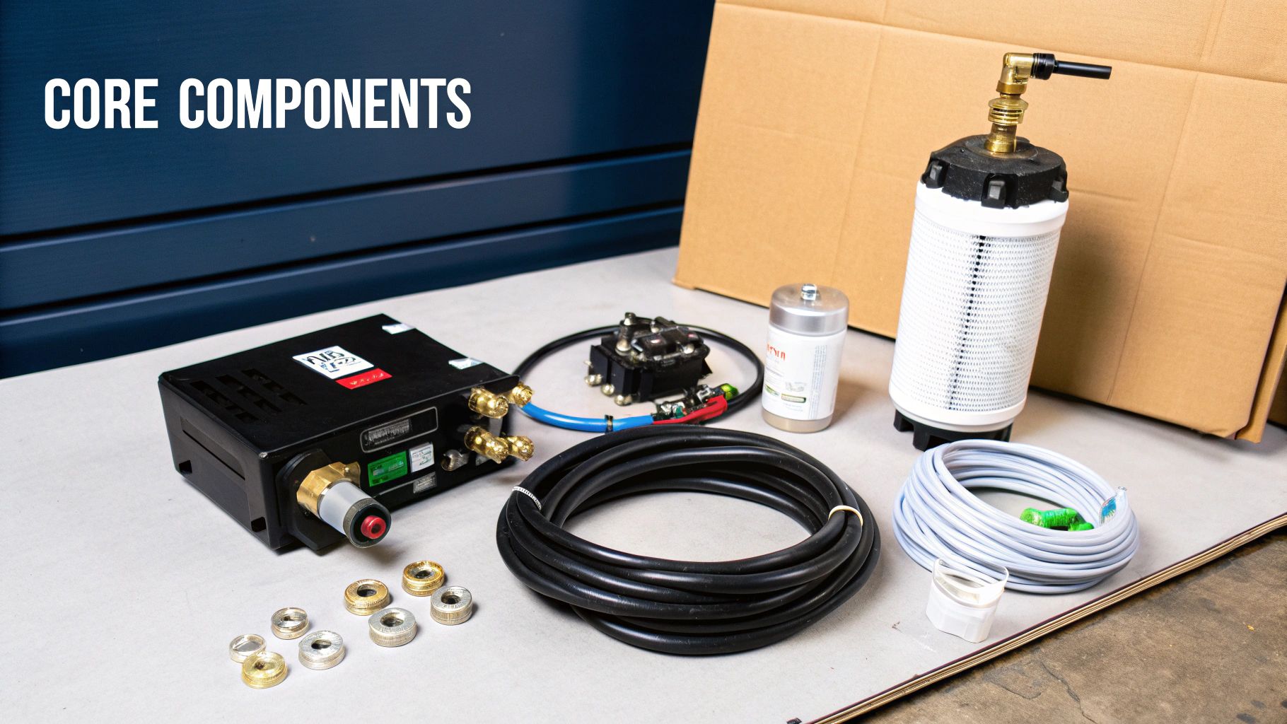 Man fueling a natural gas vehicle at home