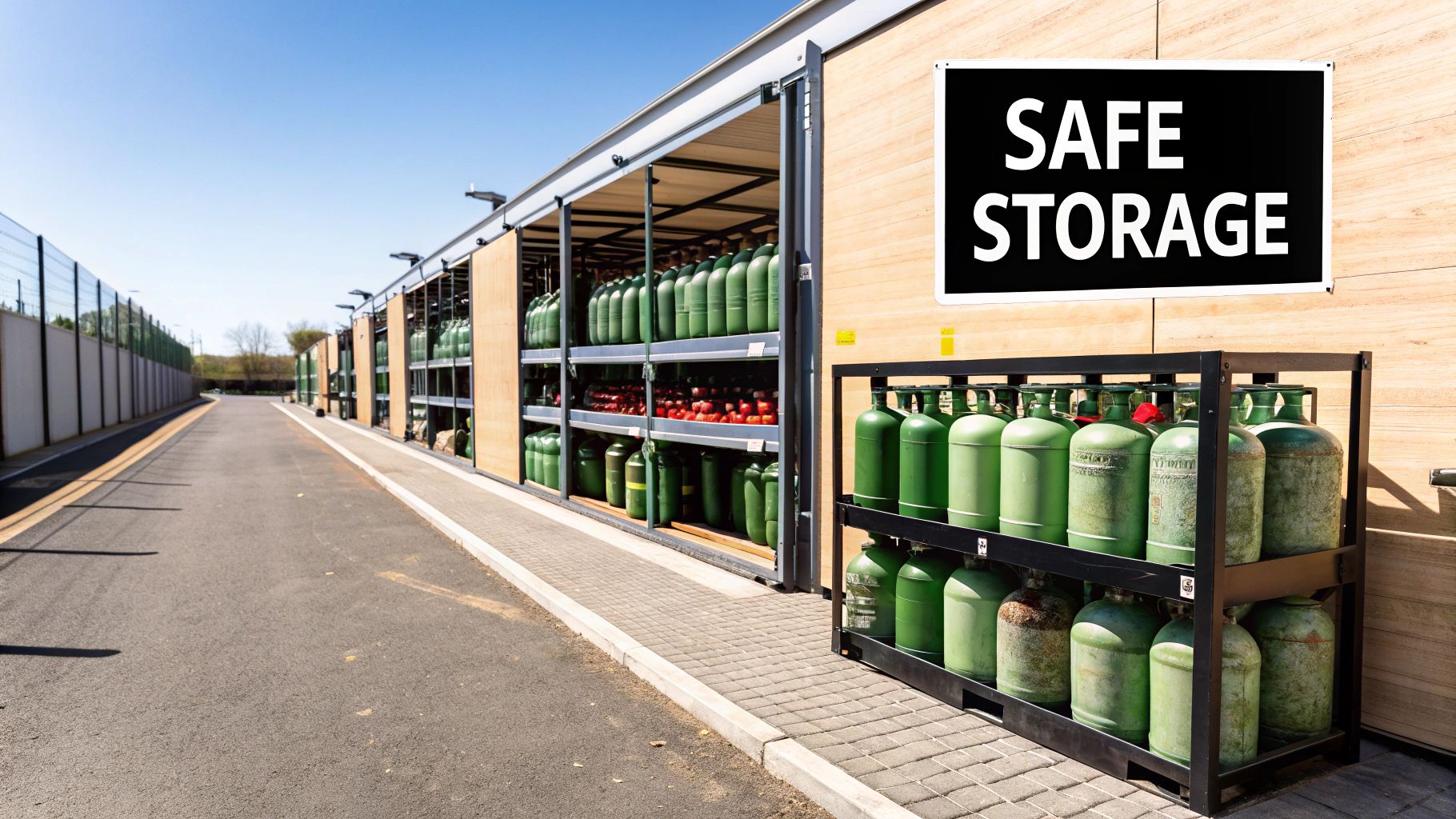 Firefighter in full gear holding a hose, ready for an emergency response.
