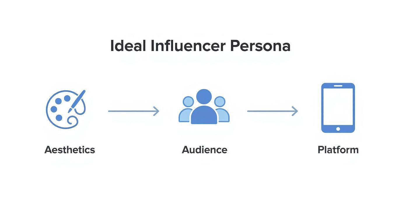 Infographic about how to find influencers for your brand