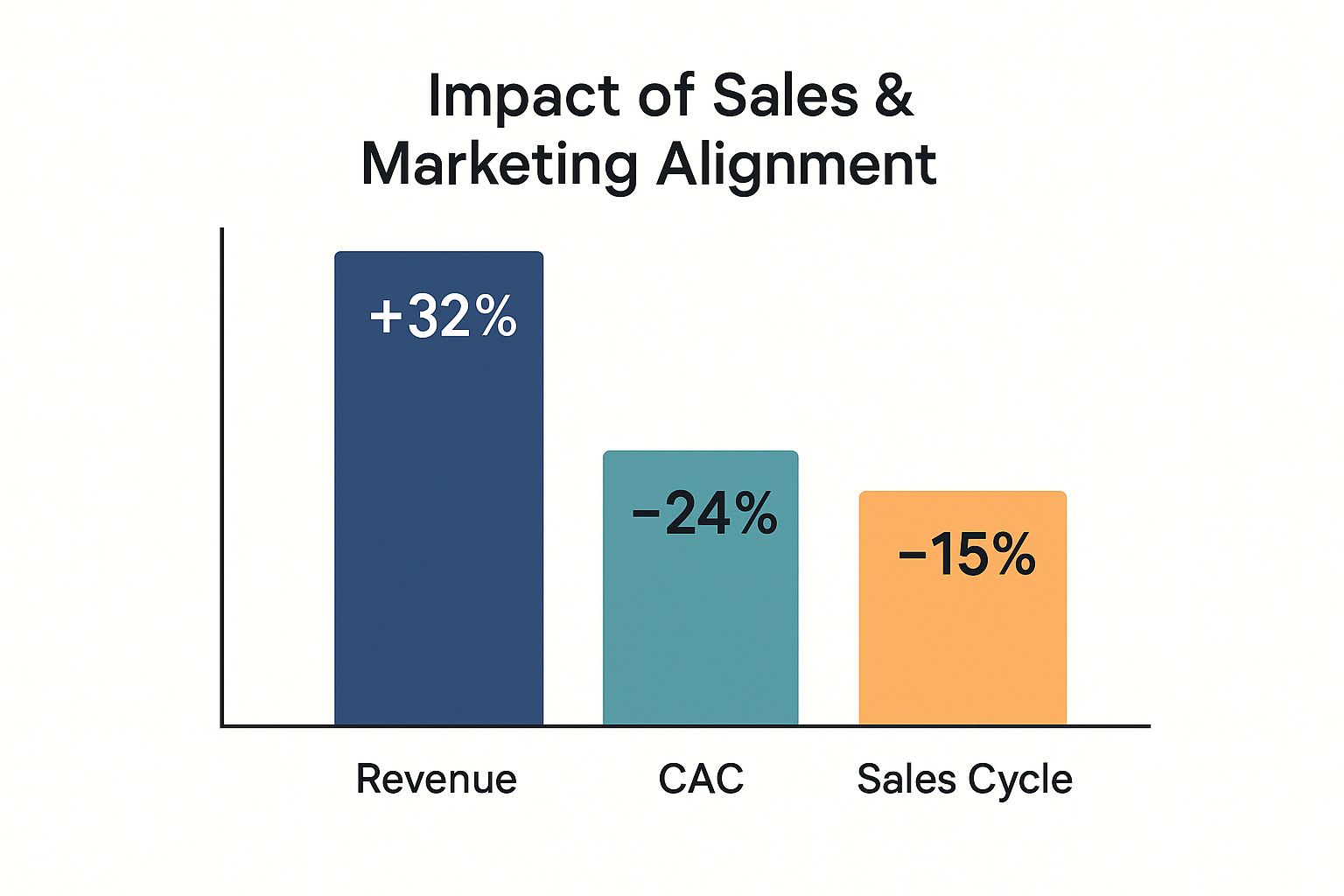 Infographic about aligning sales and marketing