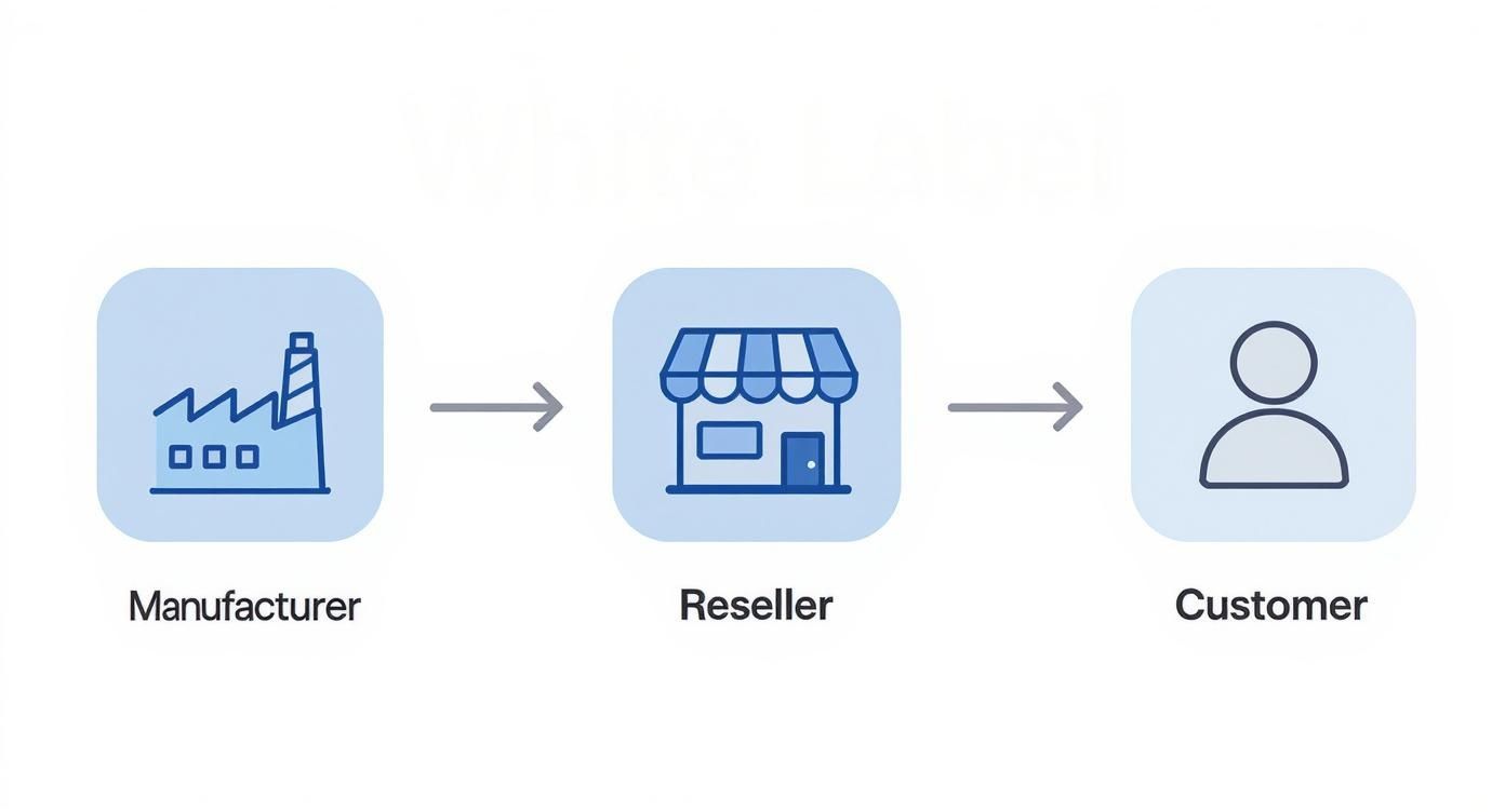 Infographic about what is white labeling