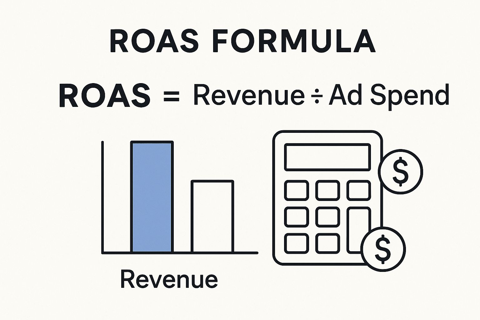 Infographic about calculate return on ad spend
