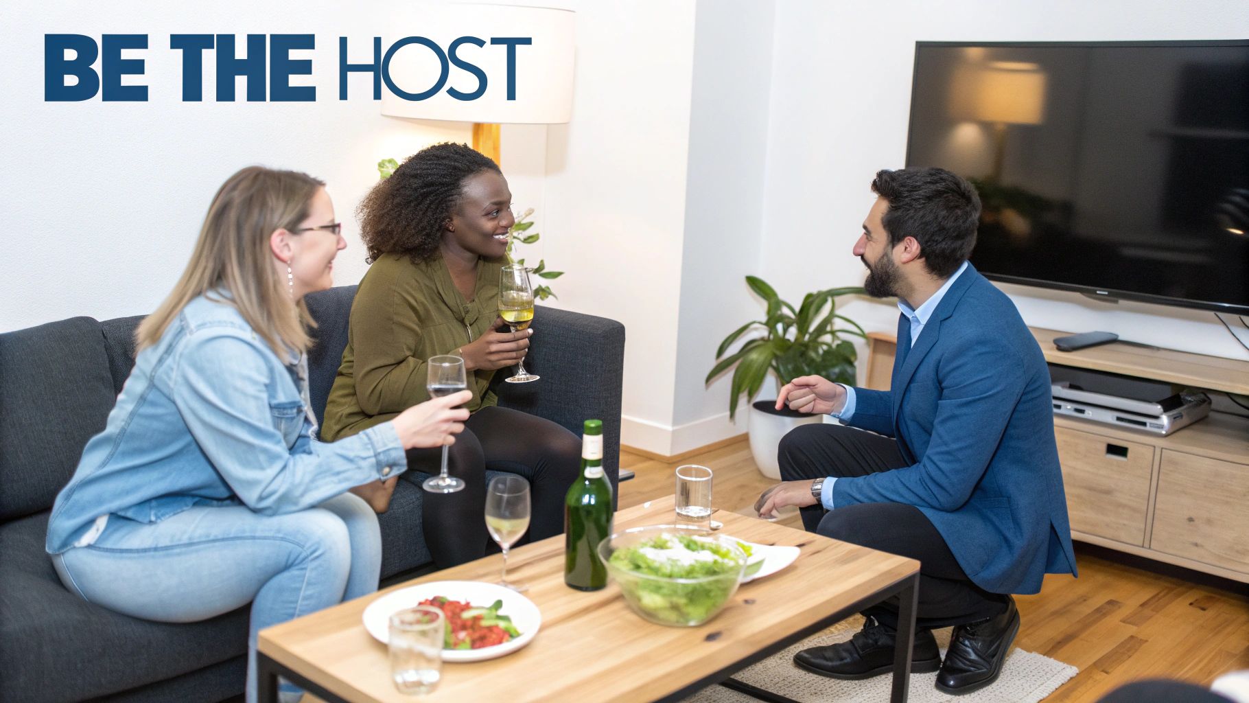 A woman creatively planning a branded content marketing strategy on a whiteboard.