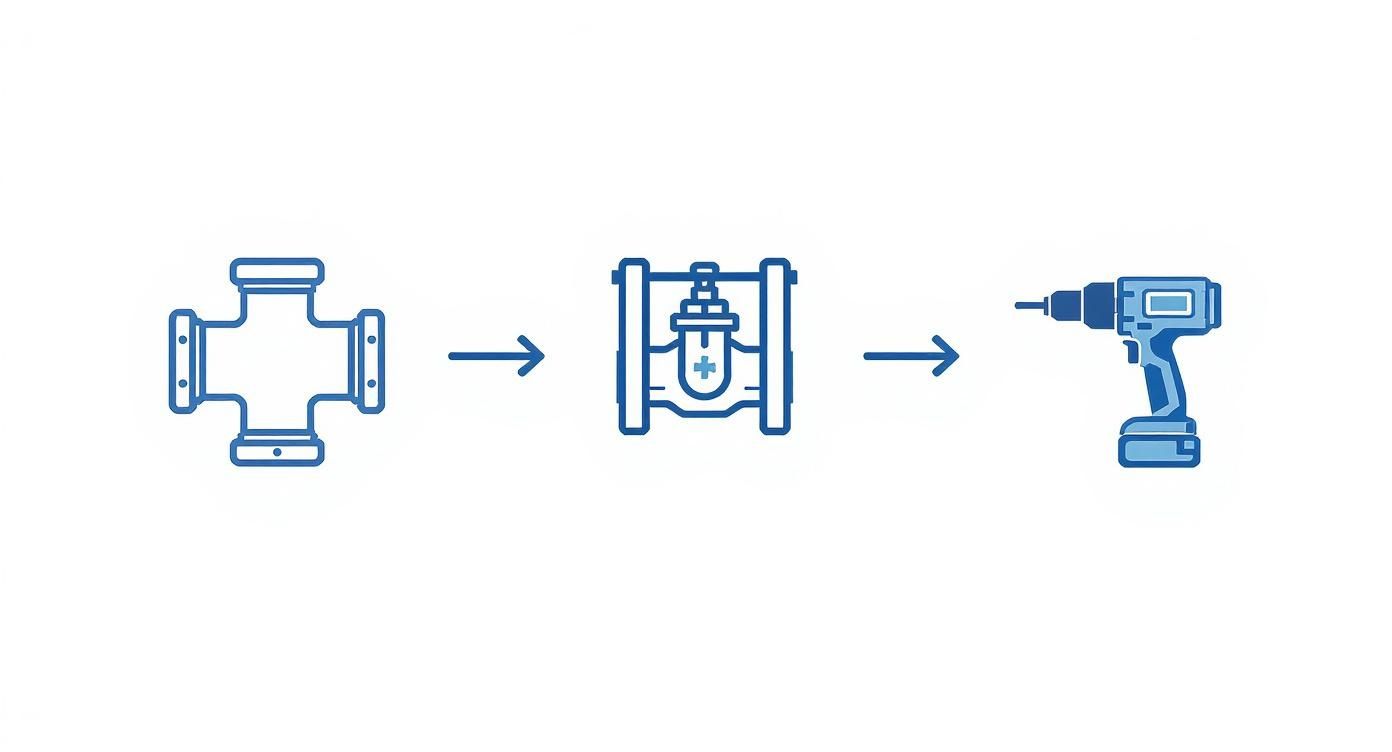 Infographic about piping hot tapping process
