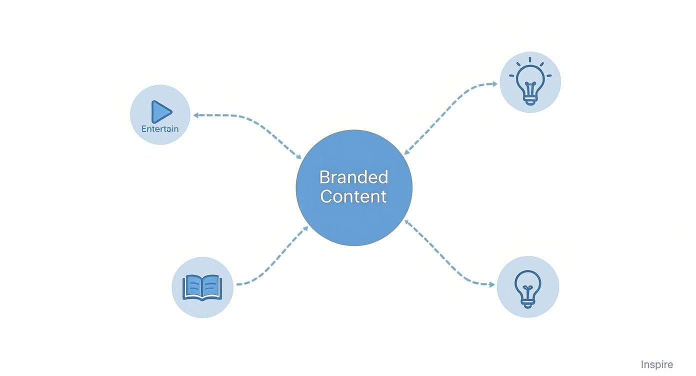Infographic about what is branded content