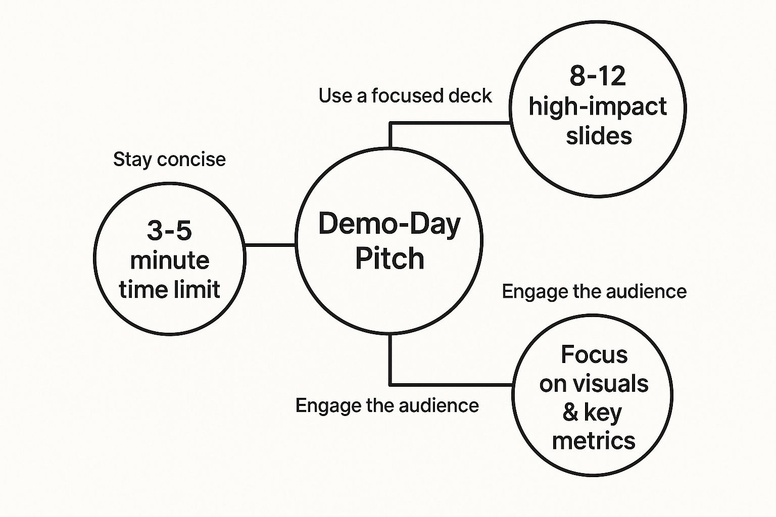 Infographic showing key data about The Demo-Day Format