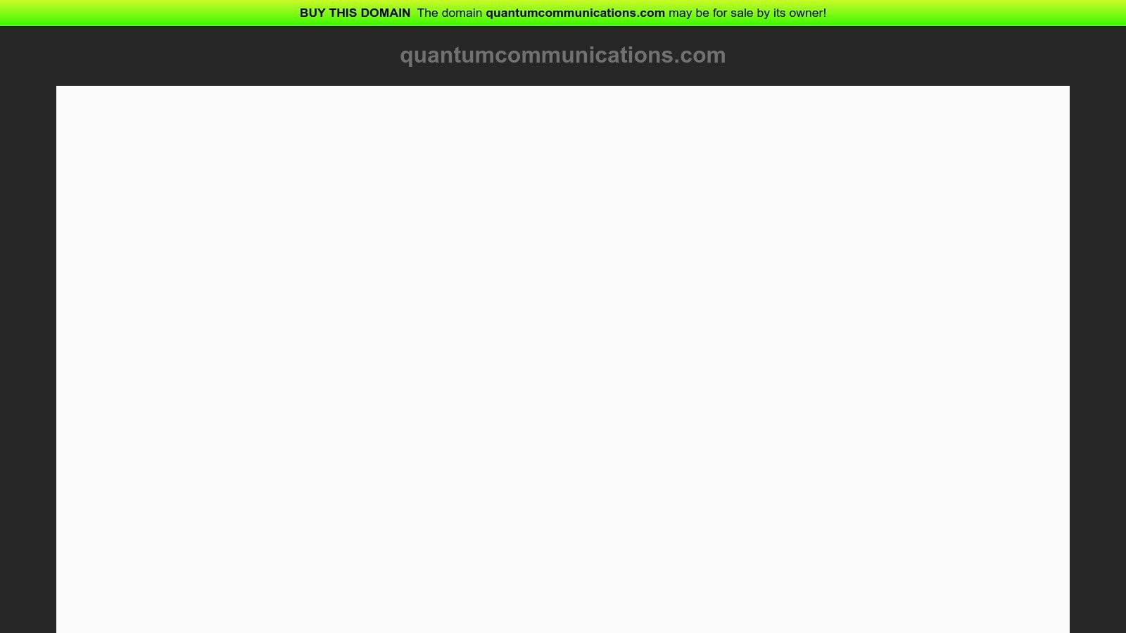 Quantum Communications