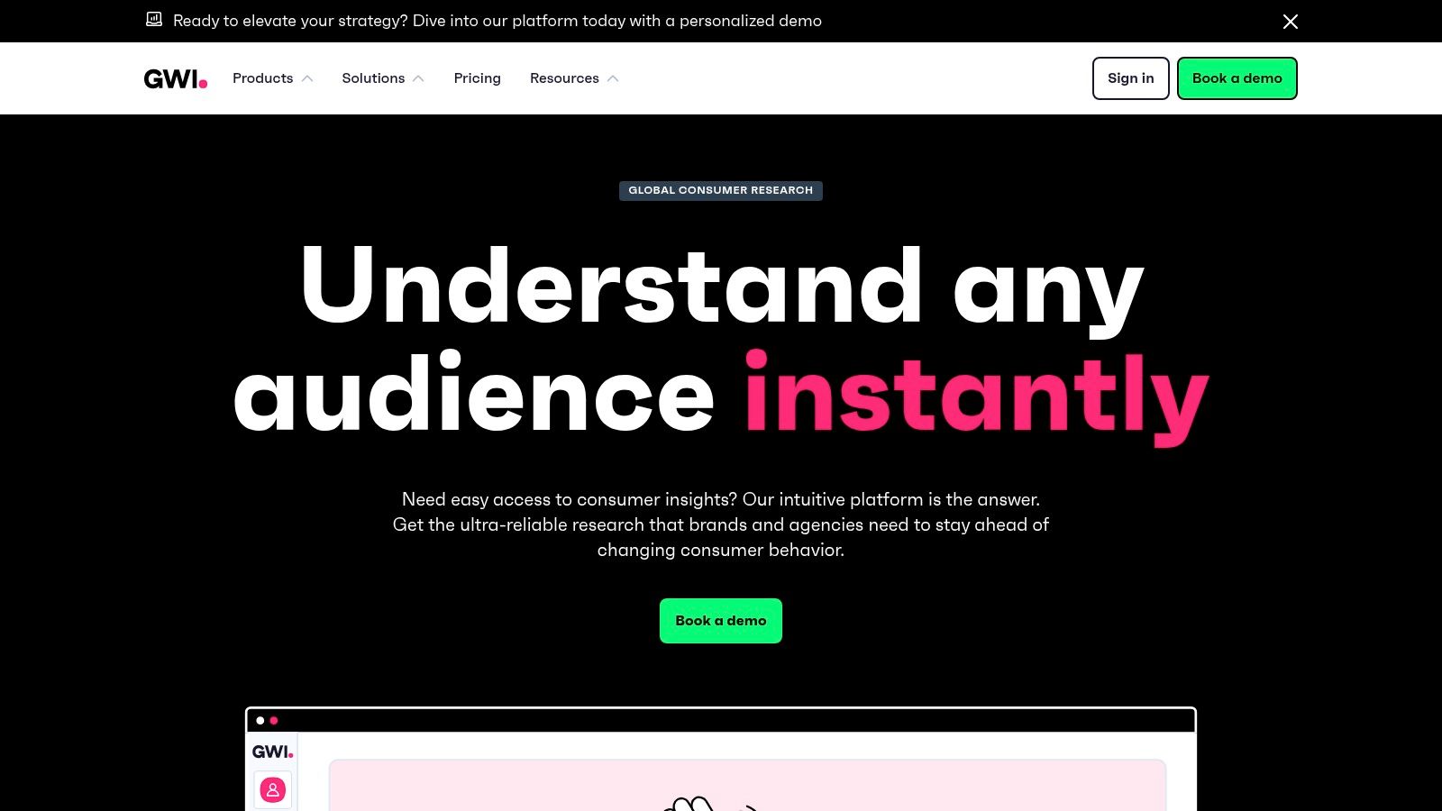 GWI (GlobalWebIndex) – Consumer Survey Platform