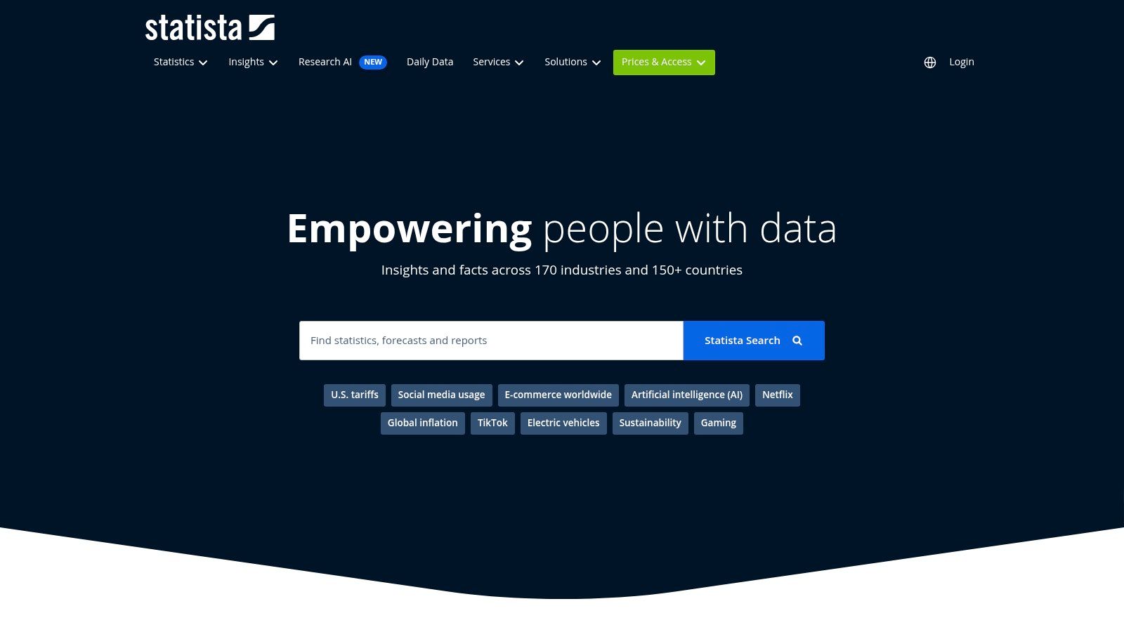 Statista – Market & Consumer Data