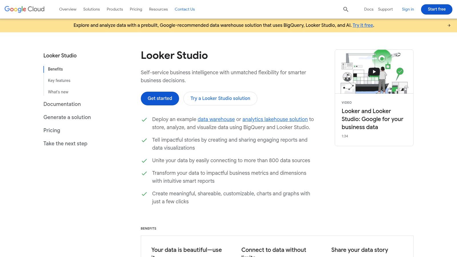 Google Looker Studio (formerly Google Data Studio)