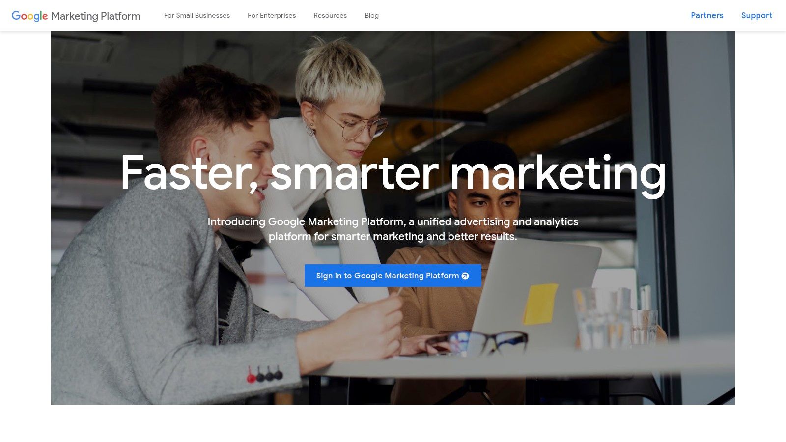 Google Marketing Platform's integrated product suite