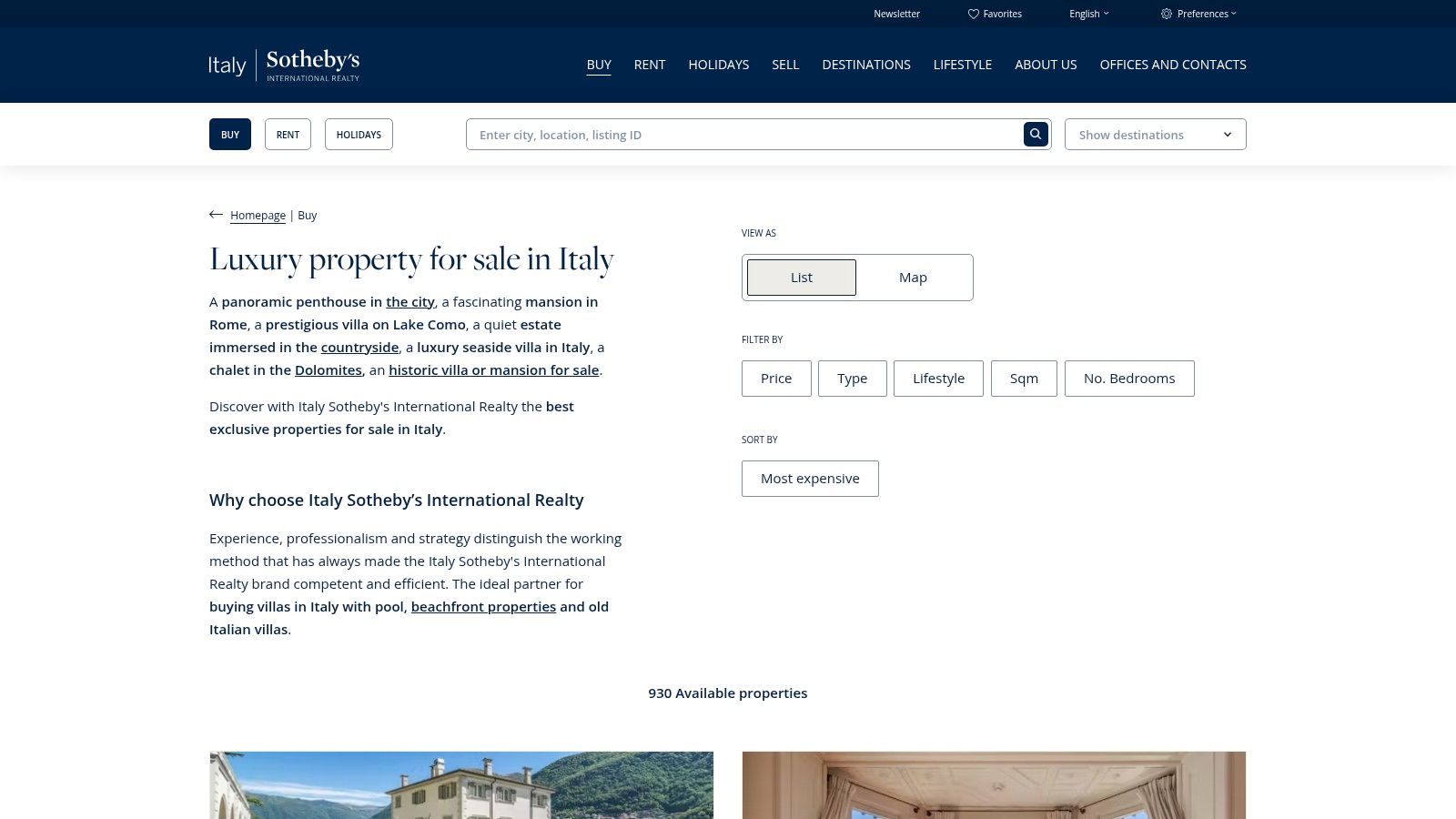 7 Best Platforms for Finding Luxury Estates for Sale in Tuscany, Italy in 2025 7 Italy Sotheby’s International Realty