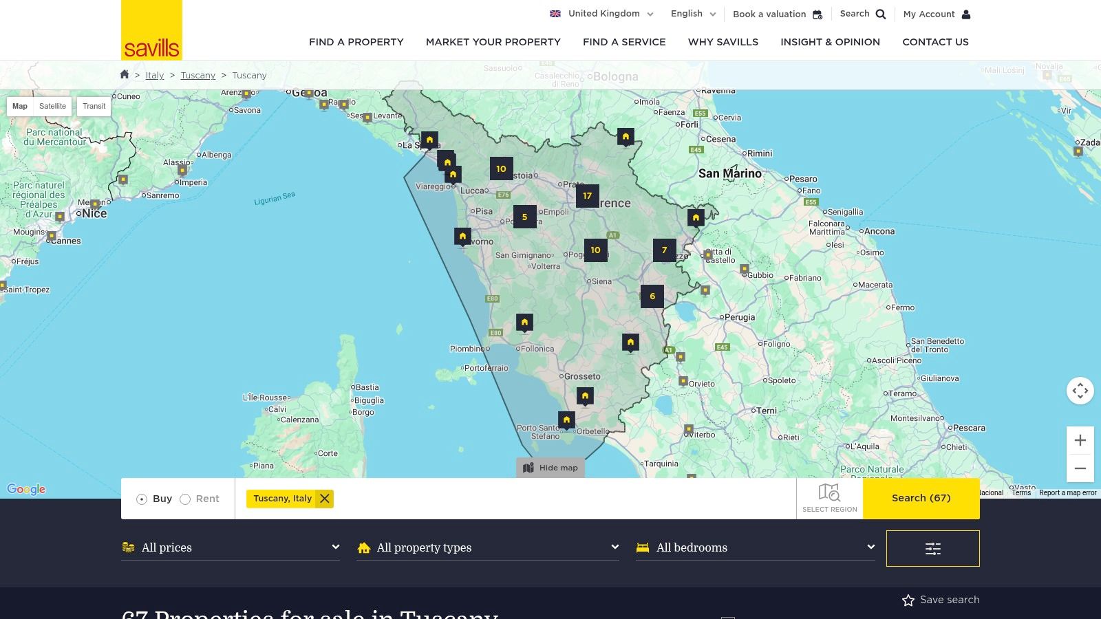 7 Best Platforms for Finding Luxury Estates for Sale in Tuscany, Italy in 2025 6 Savills (Tuscany listings)