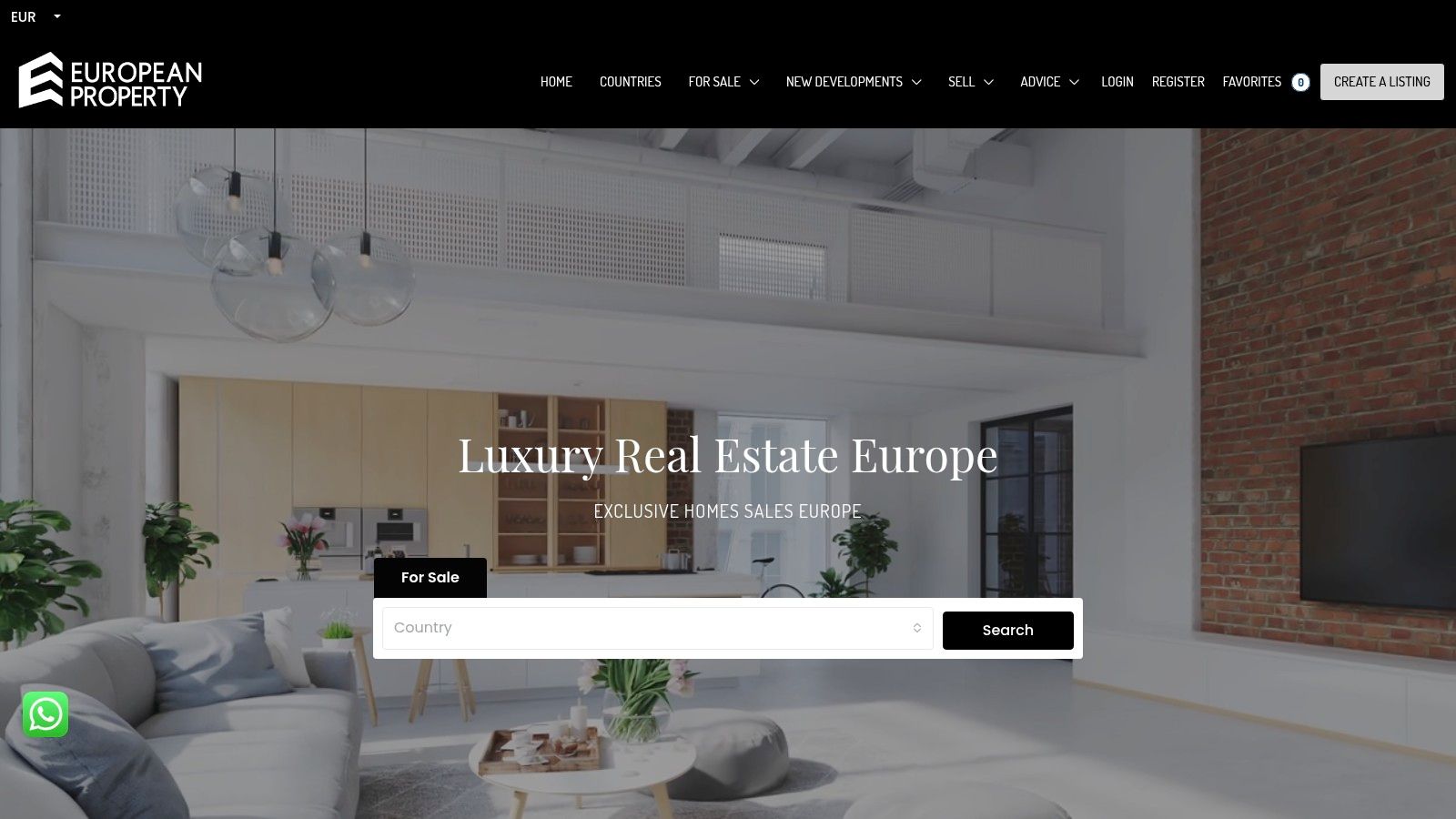 The Best Website to Market Luxury European Homes: Top Platforms for 2026 2 A showcase of luxury European properties available on EuropeanProperty.com, highlighting its high-end focus.