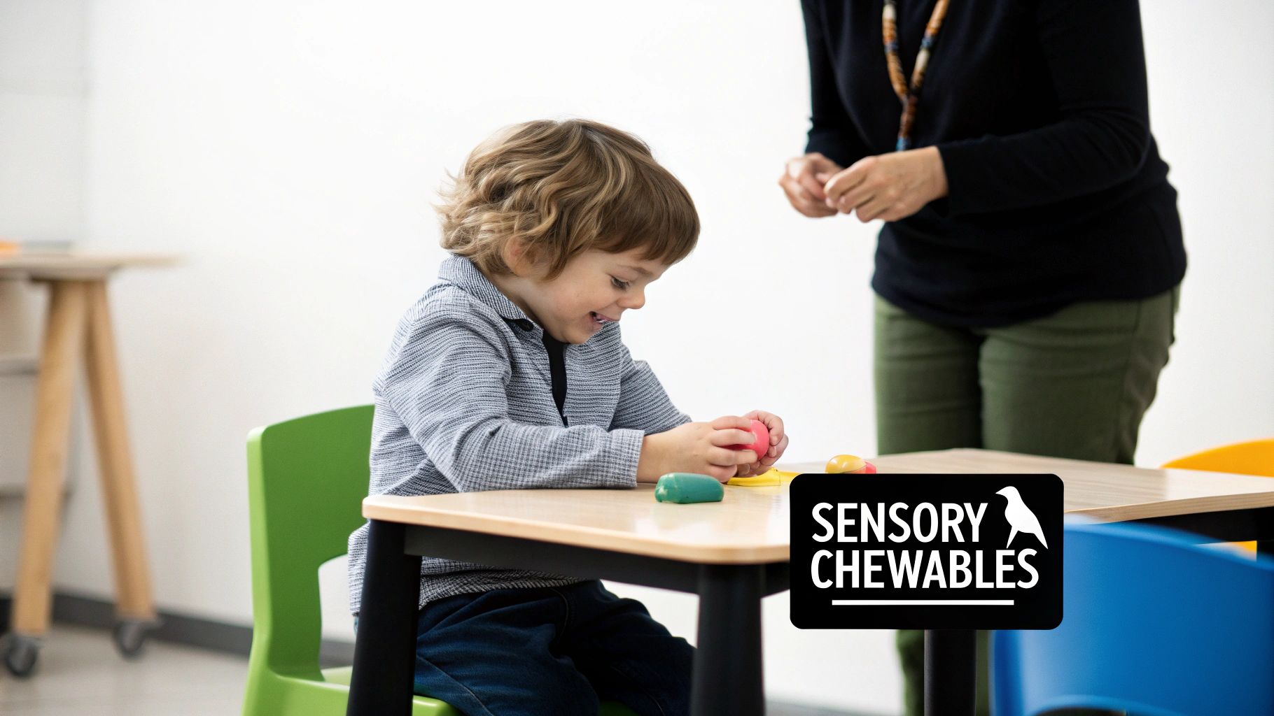 Sensory chewing toy example