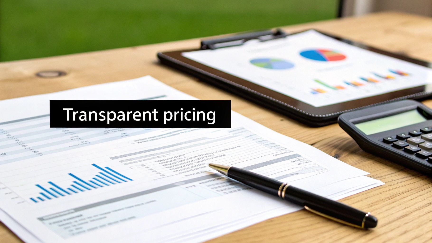 A person analysing charts and graphs on a laptop screen, representing data reporting.