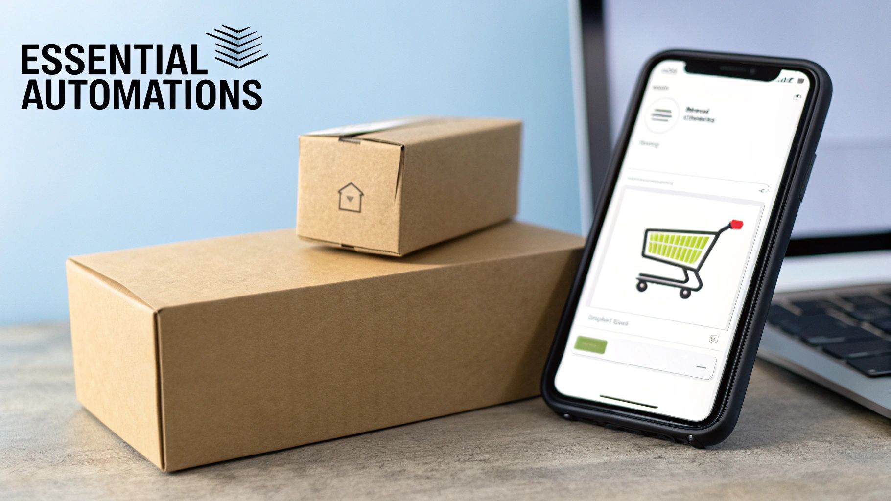 An abstract visual of a customer journey workflow.