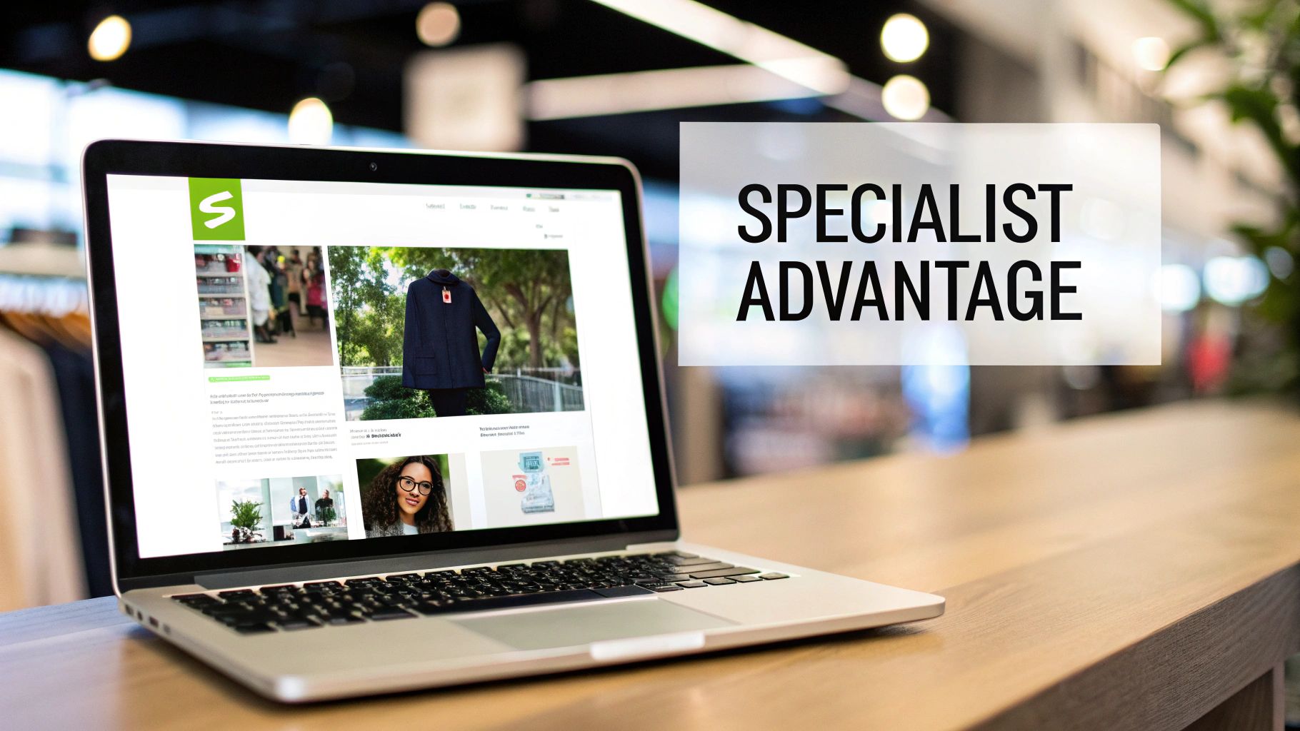 A team of digital marketing experts collaborating around a laptop, strategising a Google Ads campaign.