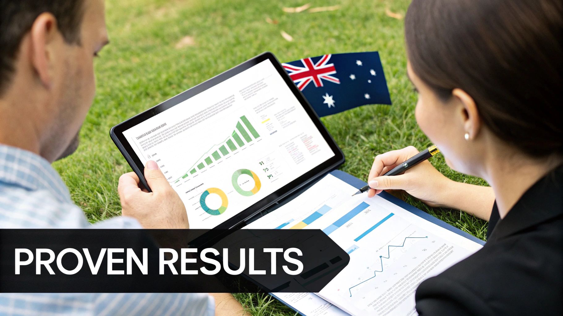 An image showing a graph with an upward trend, symbolizing growth and positive results from CRO services.