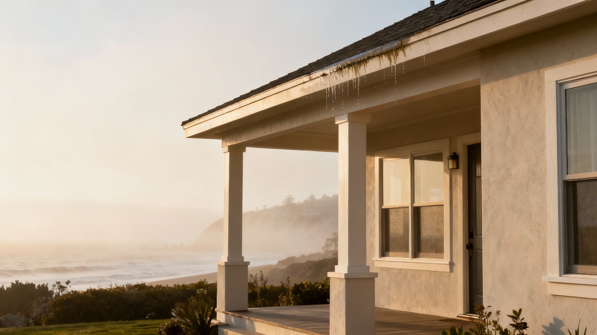 Mold testing technician inspecting a sample