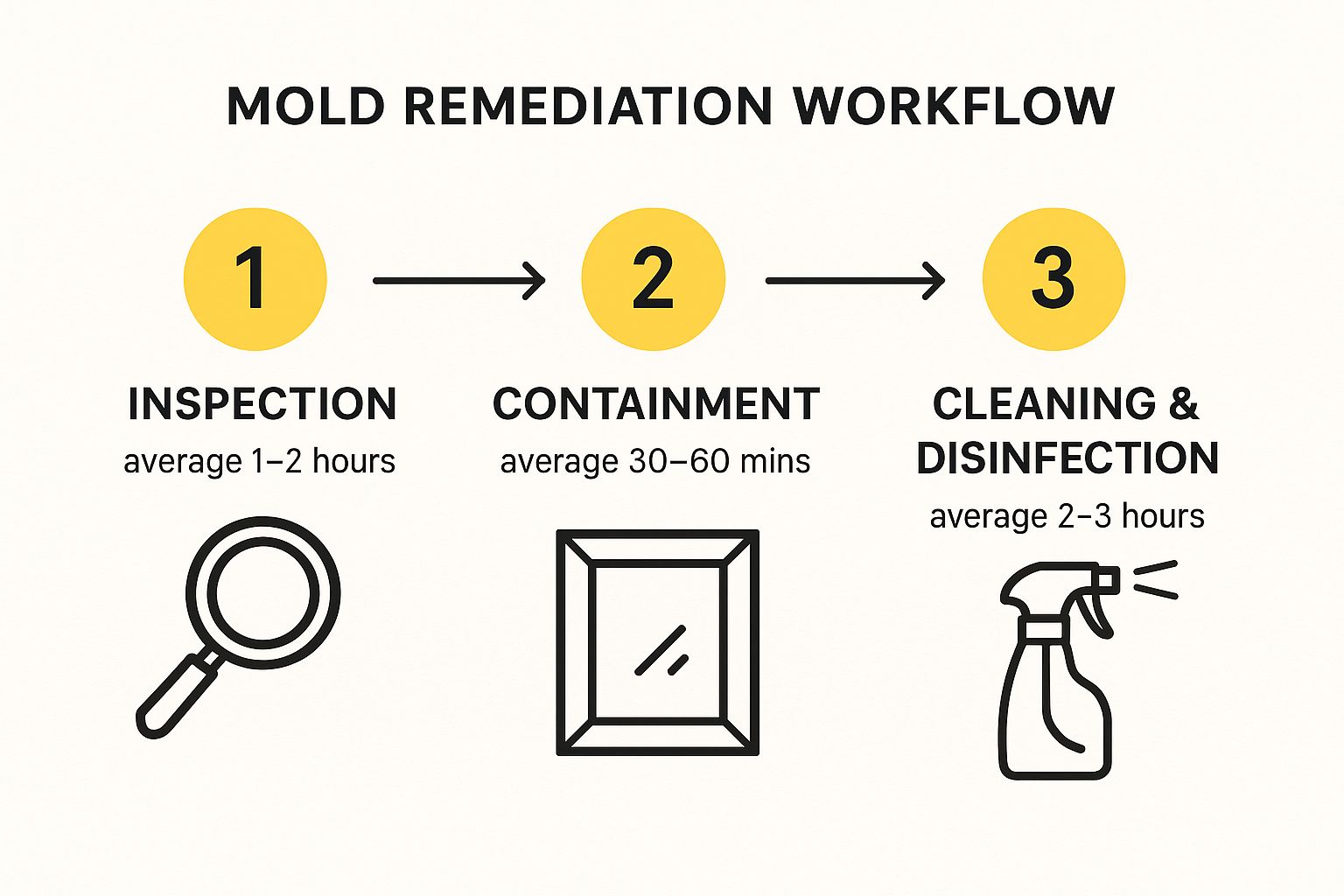 Your Guide to Mold Remediation Service in Los Angeles 3 Infographic about mold remediation service