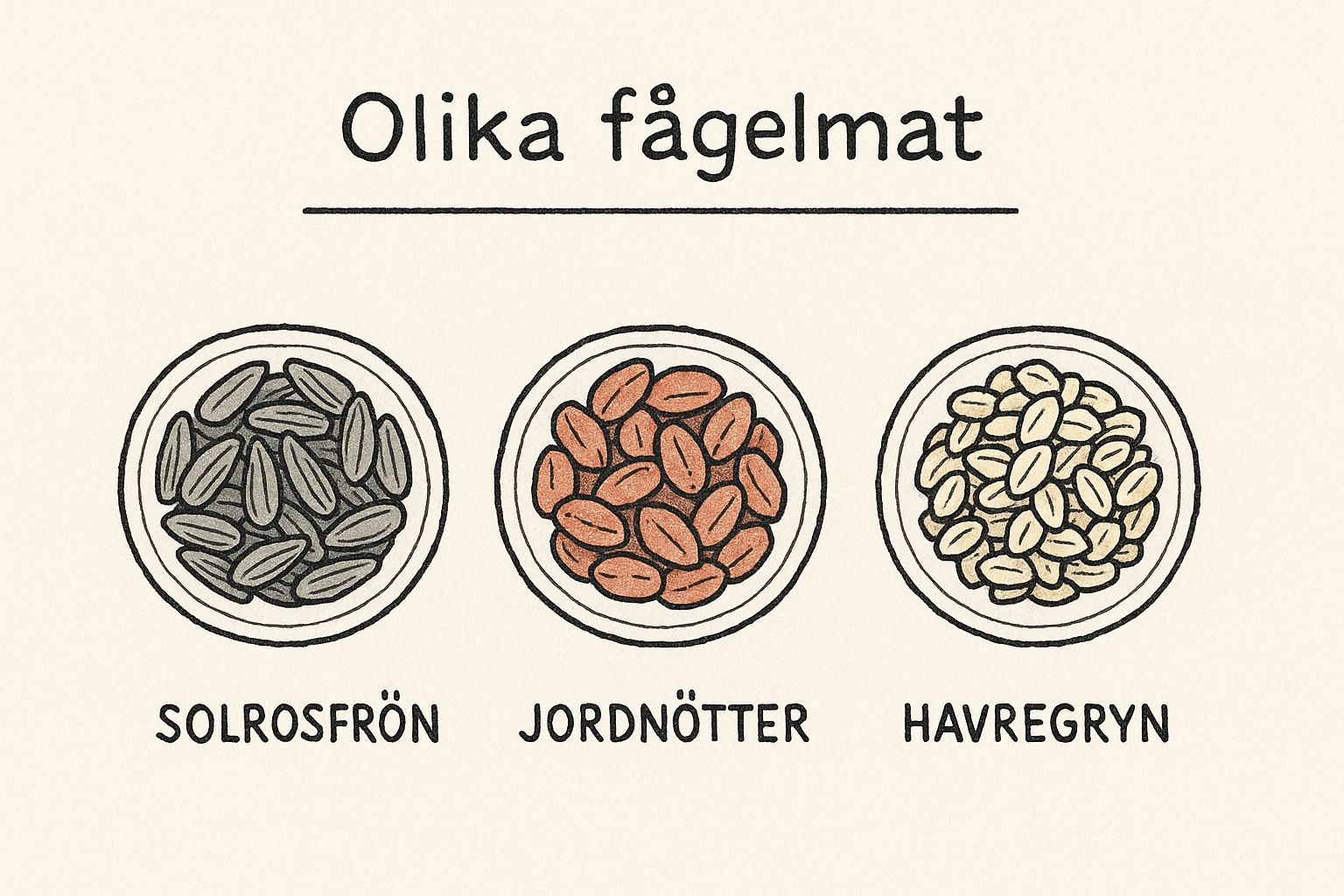Infographic about mata fåglar på vintern