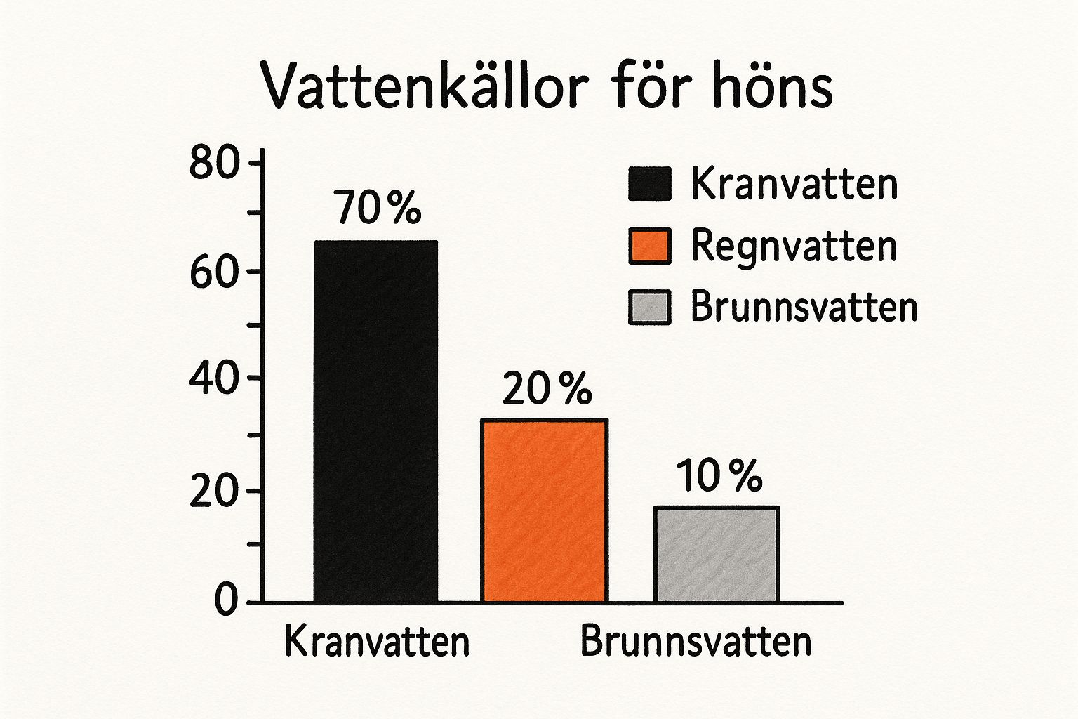 Infographic about vatten till höns