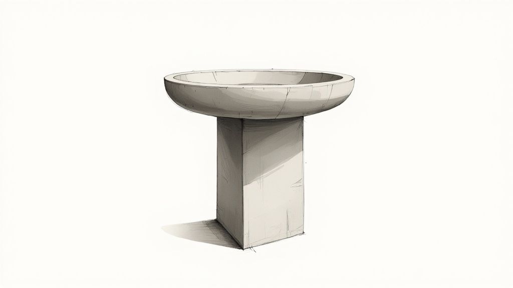 Minimalist Geometric Concrete Design