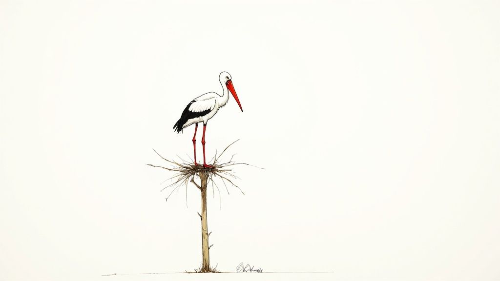 Storken (White Stork) - Ciconia ciconia