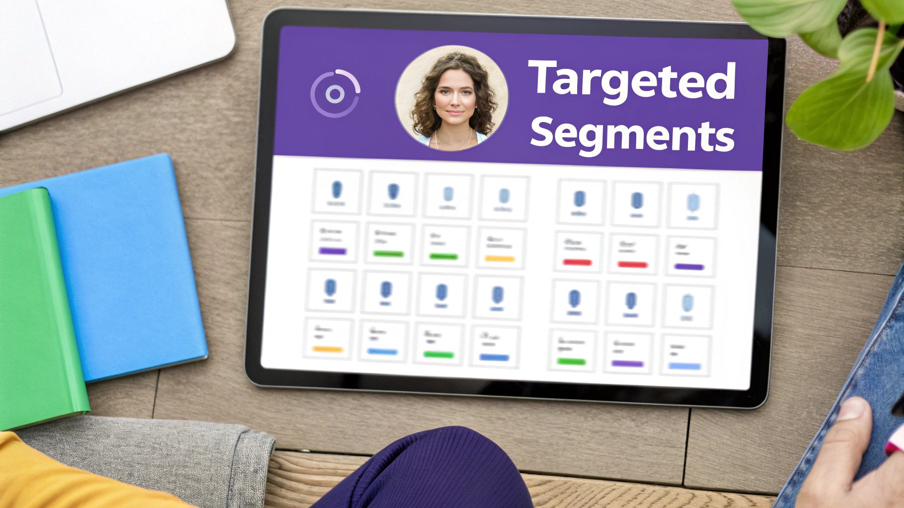 A person planning an outreach strategy on a whiteboard