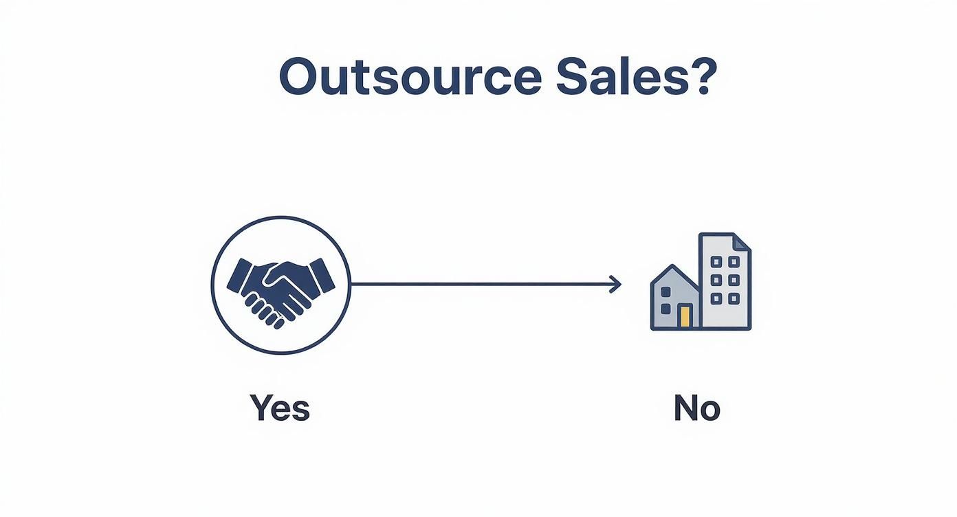 Infographic about inside sales outsourcing