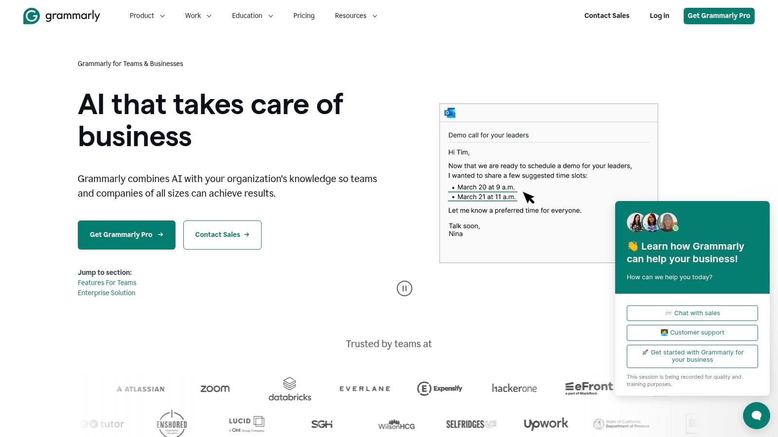Grammarly Business
