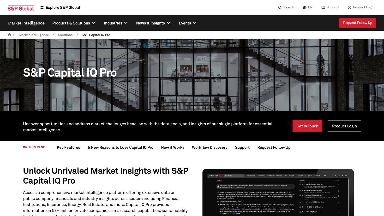 S&P Capital IQ Pro (S&P Global Market Intelligence)
