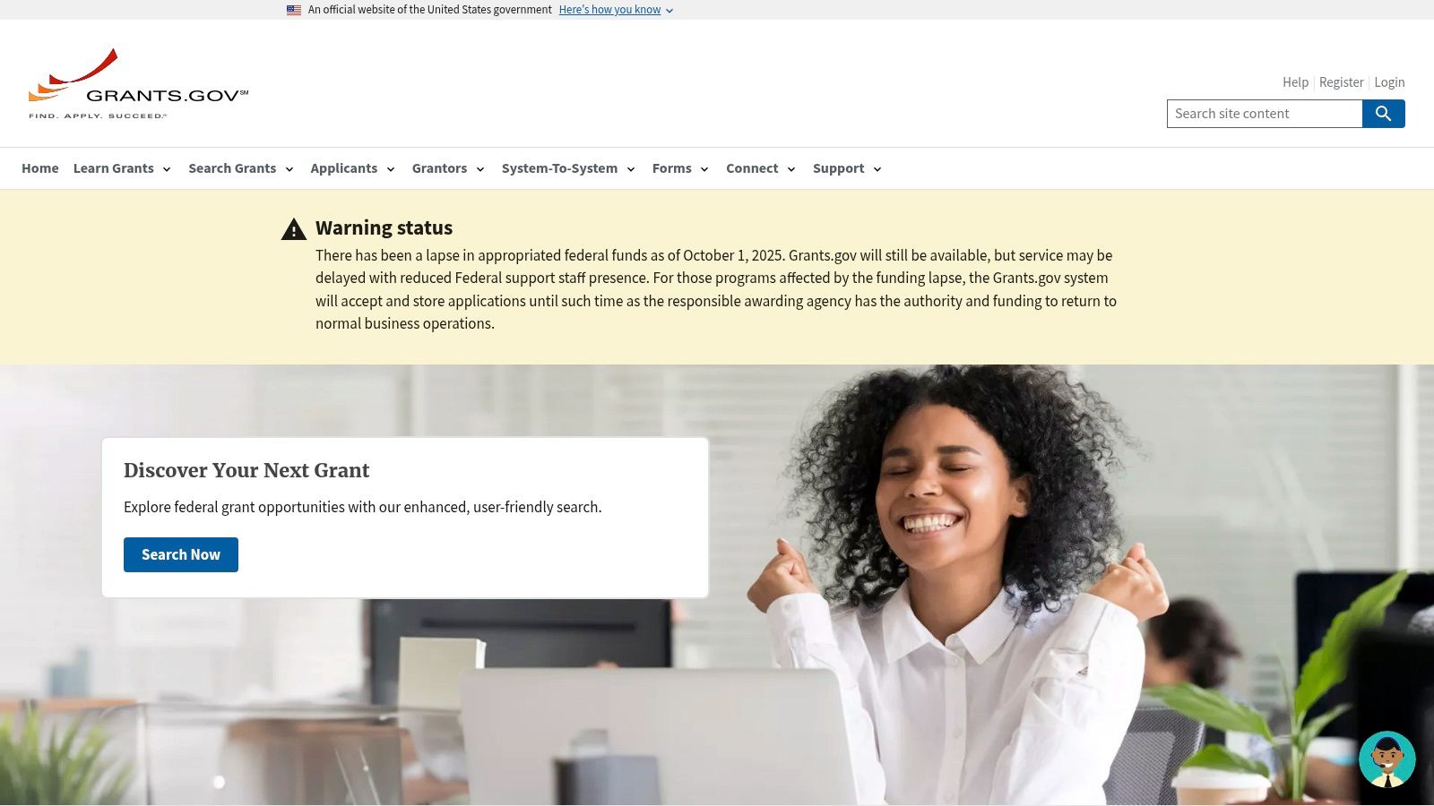 Grants.gov (US Federal Grants Portal)
