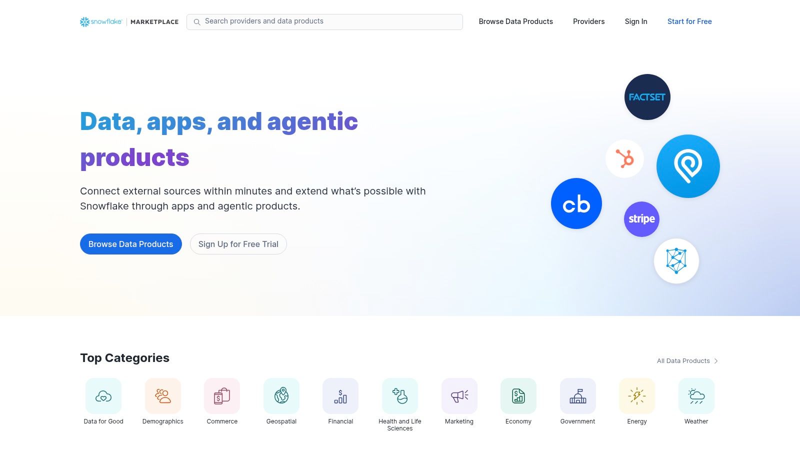 Snowflake Marketplace (Data and Apps for Real Estate)