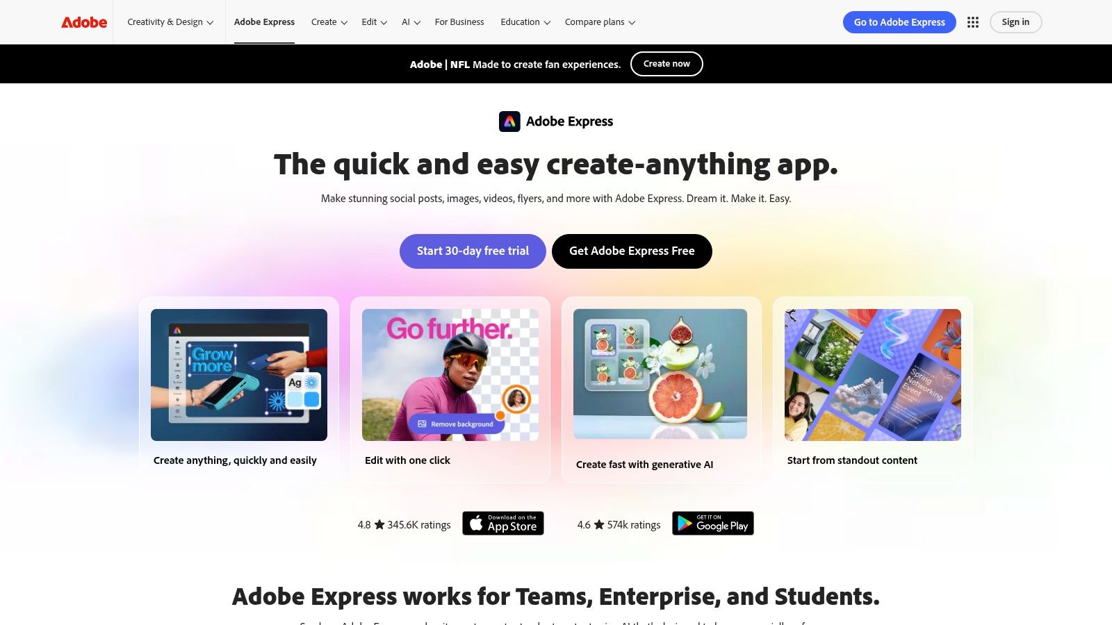 Adobe Express (with Firefly)