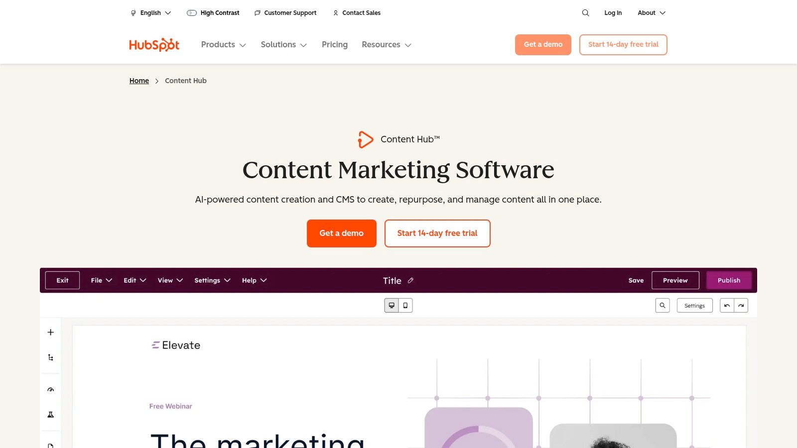 HubSpot – Content Hub