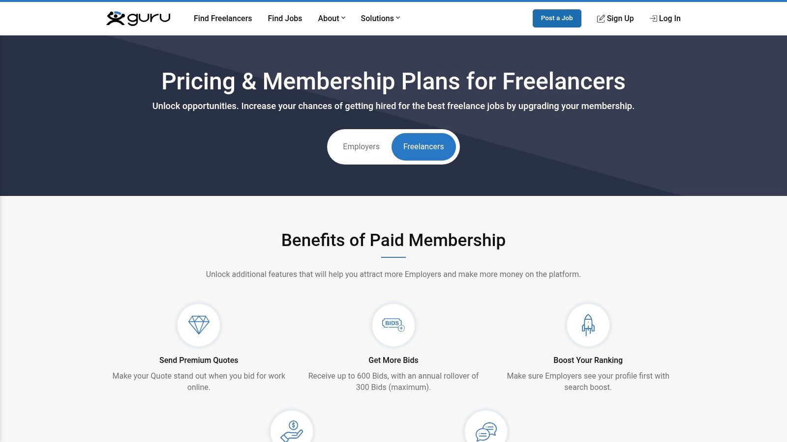 Guru freelance membership