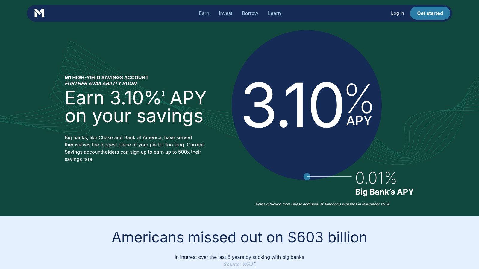 M1 (High-Yield Cash and automated investing)