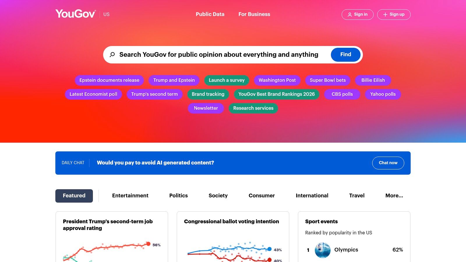 YouGov's interface showing available surveys and points, highlighting it as a platform among the highest paying survey apps for public opinion research.