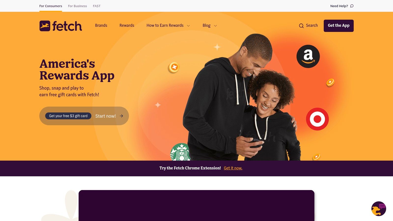 Fetch rewards app interface
