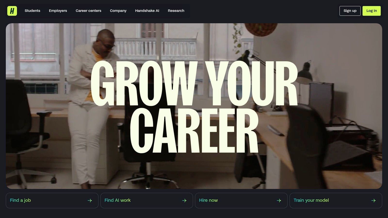 A person at a desk analyzing career growth charts, representing online jobs for college students.