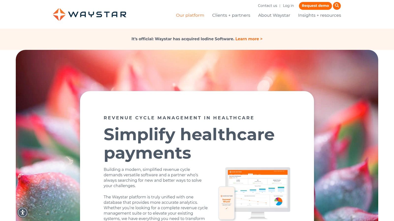 Waystar – End-to-end healthcare payments/RCM software