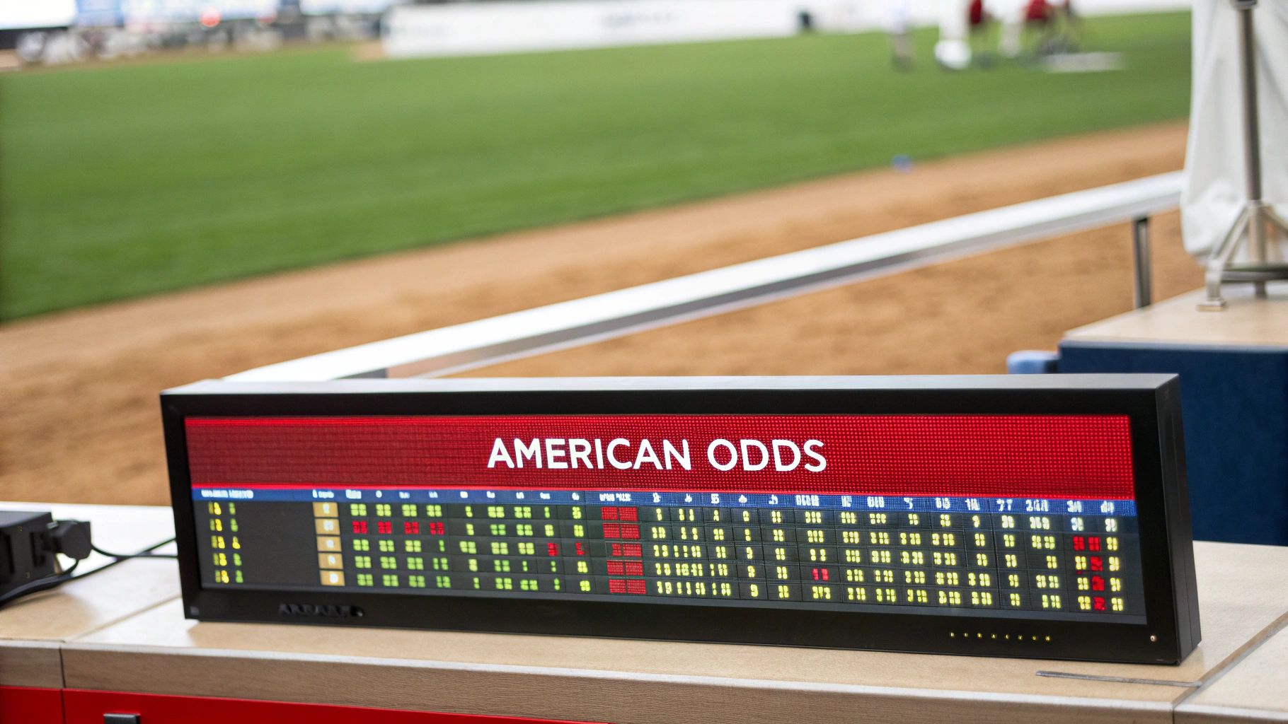 A person studying betting odds on a mobile device, representing how to read betting odds.