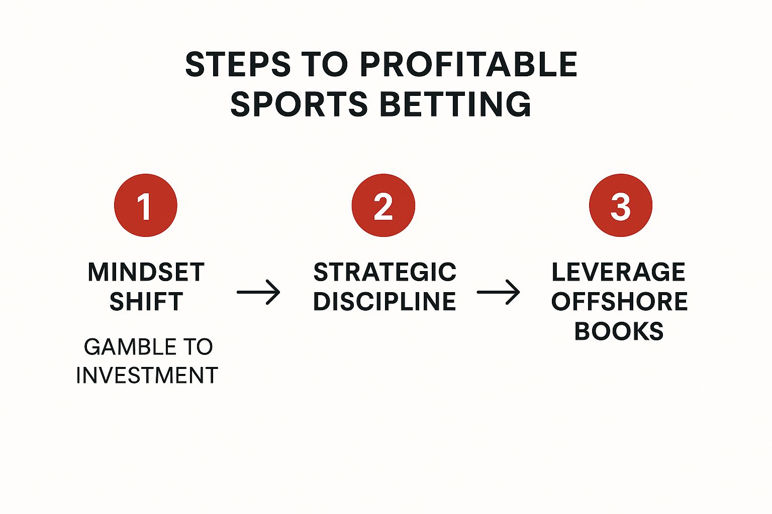 Infographic about how to make money sports betting