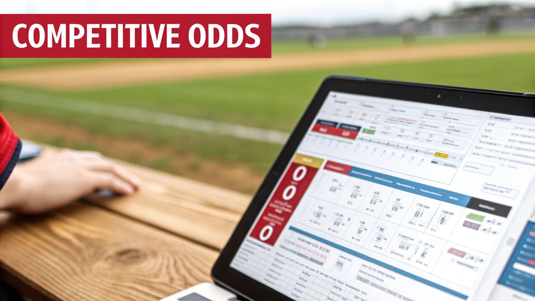 A person using an offshore sports betting app on their phone.